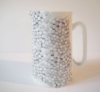 bone china doodle circle jug by victoria mae designs