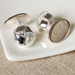 classic knot cufflinks by highland angel