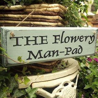 personalised wooden sign by potting shed designs