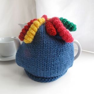 chunky funky bright tea cosy by yummy art and craft