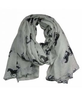 cantering horse scarf by bella bazaar