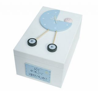 baby boy naming/christening keepsake box by freya design