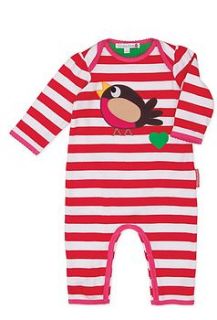 bird baby playsuit by lush baby