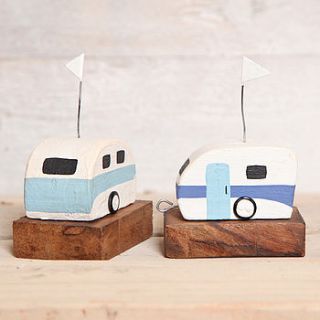 wooden caravan ornament by red berry apple