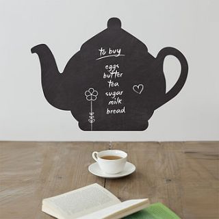 tea pot write and erase wall sticker by sirface graphics