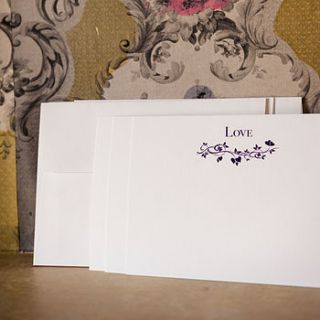 set of 15 octobre 'head over heels' cards by le trousseau