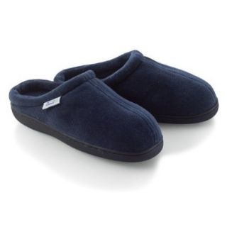 Tempur Pedic Classic Velour Slippers, His/Hers (X Large (Men's 10 1/2 11), Blue) Tempurpedic Slippers Shoes
