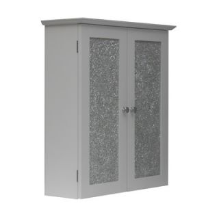 Elegant Home Fashions Buckingham Wall Cabinet with 2 Glass Doors