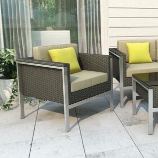 Palm Harbor Outdoor Wicker Deep Seating Chair with Cushion