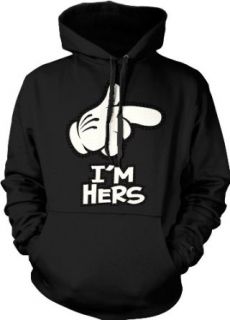 Cartoon Hand, I'm Hers Hooded Sweatshirt, Funny New Mickey Hand Pointing I'm Hers Design Hoodie Clothing
