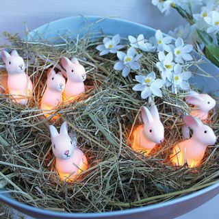 cute party bunny fairy lights by birdyhome