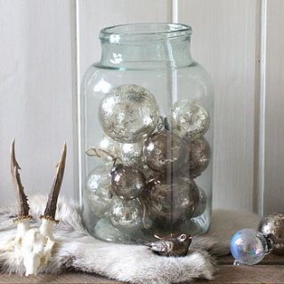 vintage style large glass storage jar by magpie living