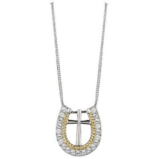 Taylor Brands Cross Horseshoe Gold Rope Necklace