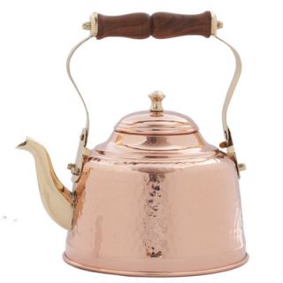 Old Dutch Copper 2 qt. Solid Hammered Tea Kettle