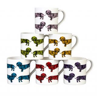 dachshund mug by graduate collection