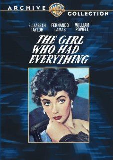 The Girl Who Had Everything Elizabeth Taylor, Fernando Lamas, William Powell, Gig Young, James Whitmore, Robert Burton, William Walker, Richard Thorpe Movies & TV
