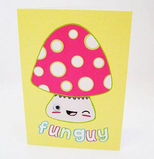 'fun guy' greetings card by fay's studio