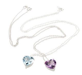 heart shape stone necklace by sharon mills jewellery