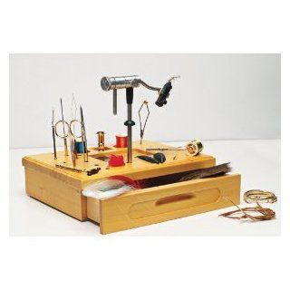 Wetfly Wooden Fly Tying Station with Tools  Fly Tying Kits  Sports & Outdoors