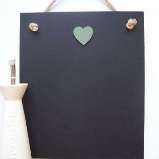 heart chalk boards by the painted broom company