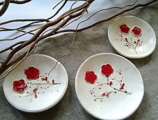 kimono inspired ceramic ring bowl by little brick house ceramics