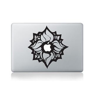 apple flower decal for macbook by vinyl revolution