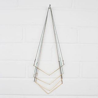 gold necklace chevron, classic collection by bohemia