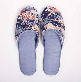 japanese kimono slippers mizu by keiko uchida