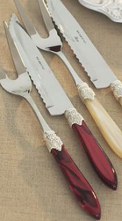 stainless steel luxury cherry carving set by dibor