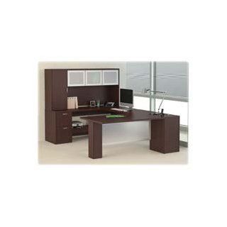 HON Company Products   Bridges, 47"x24"x29 1/2", Mahogany   Sold as 1 EA   Attune Laminate Series offers a contemporary design with mixed materials and vertical matched woodgrain. Pullout printer shelf optimizes underdesk space, and storage 
