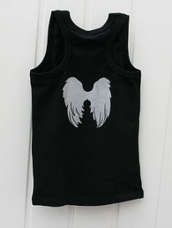 racerback wings vest black by bodie and fou