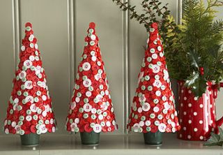 tabletop button christmas tree by the contemporary home