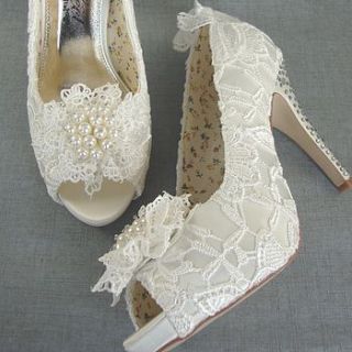 vintage style lace wedding shoe by be.loved bridal