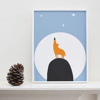 howling wolf poster by spann & willis