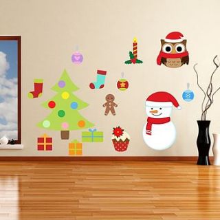 removable christmas wall stickers by mirrorin