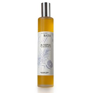 bath oil juniper and grapefruit by the rose tree