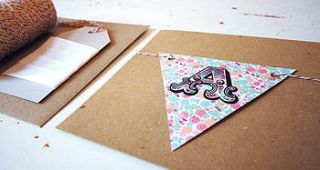 alphabet bunting flags by abigail warner