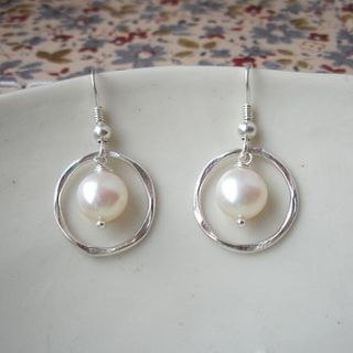 eternal pearl earrings by hazey designs