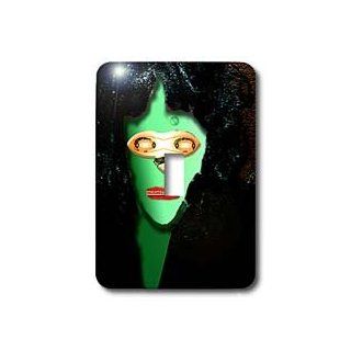 lsp_50540_1 Jos Fauxtographee Abstract   A Person in a Black Wig Having a Green Face and Different Objects to Make up the Mouth and Eyes   Light Switch Covers   single toggle switch   Single Switch Plates  