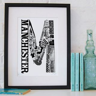 best of manchester screenprint by lucy loves this