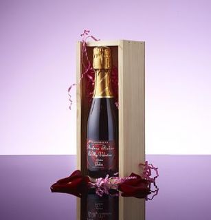 personalised valentine mini prosecco gift box by intervino