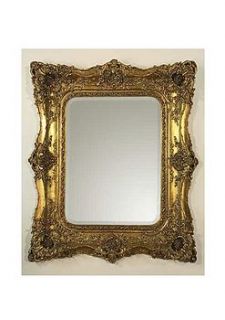 gold carved effect mirror by made with love designs ltd