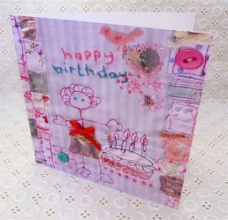 'ickle girl birthday surprise' card by buttongirl designs
