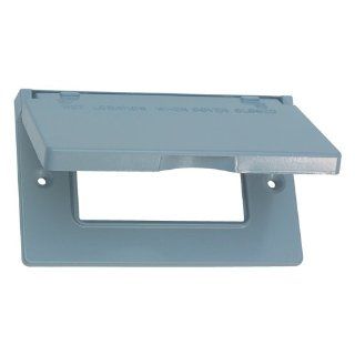 Sigma Electric 14249 1 Gang Horizontal GFCI Cover, Grey   Electrical Boxes  