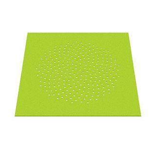 spiral hole felt rug by vincent