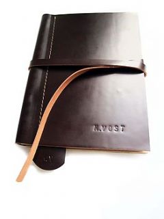 handmade leather journal by cutme