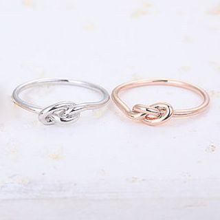 infinity knot ring by junk jewels