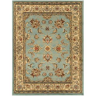 Blue Traditional Oriental Design Area Rug (5'3 x 7') 5x8   6x9 Rugs