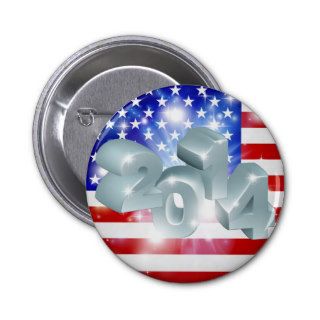 2014 American Flag Button