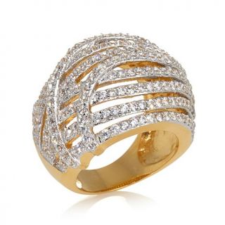 Victoria Wieck 3.21ct Absolute™ Multi Row Dome "Swirl" Ring